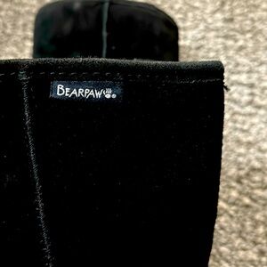 BearPaw Classic Super Soft and Cozy Sherpa Lined Black Suede Boots